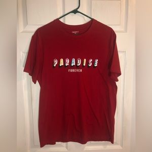 - Size M, Red graphic tee shirt (PARADISE), short sleeve in great condition